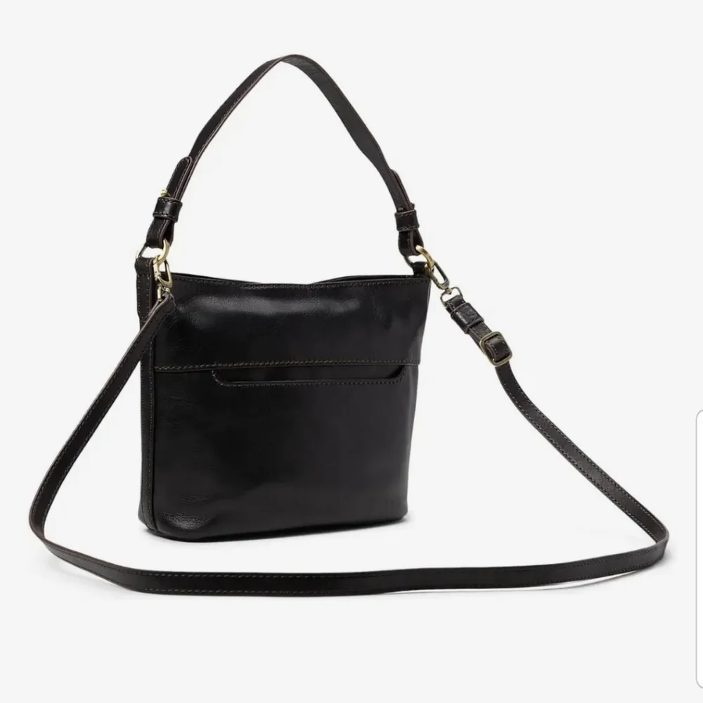 NEW! Hobo Belle Convertible Shoulder Bag Black Leather NWT - Picture 7 of 14